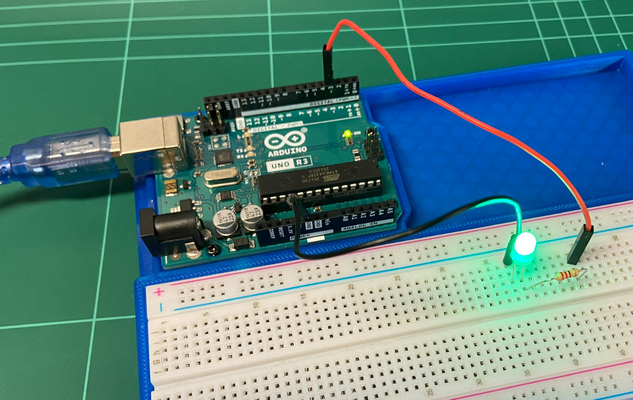Das erste Arduino Experiment – Code programmieren – Prilchen tüftelt