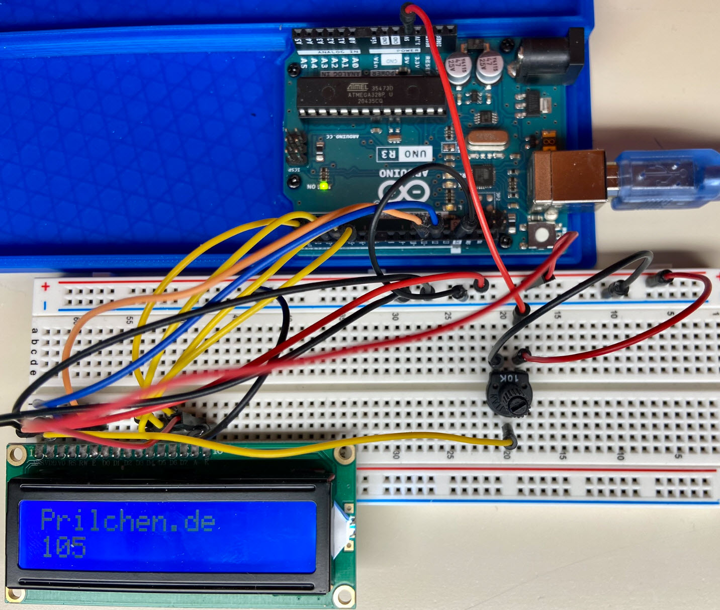 Wie bekomme ich ein LCD Display an einem Arduino zum laufen – Prilchen ...